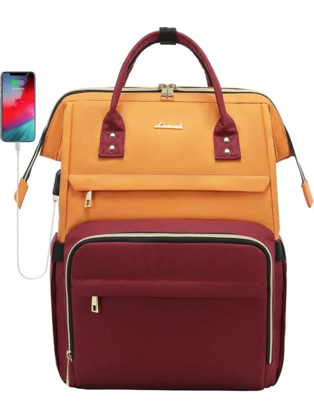 Stylish Laptop Backpack Purse for Women - Travel, Business, Work Bag, Durable